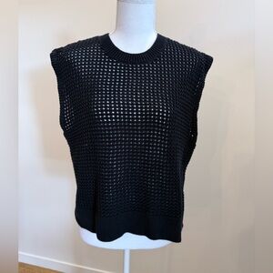 Abercrombie & Fitch Knit Sweater Vest Alternative Goth Grunge Witchy Emo size XL